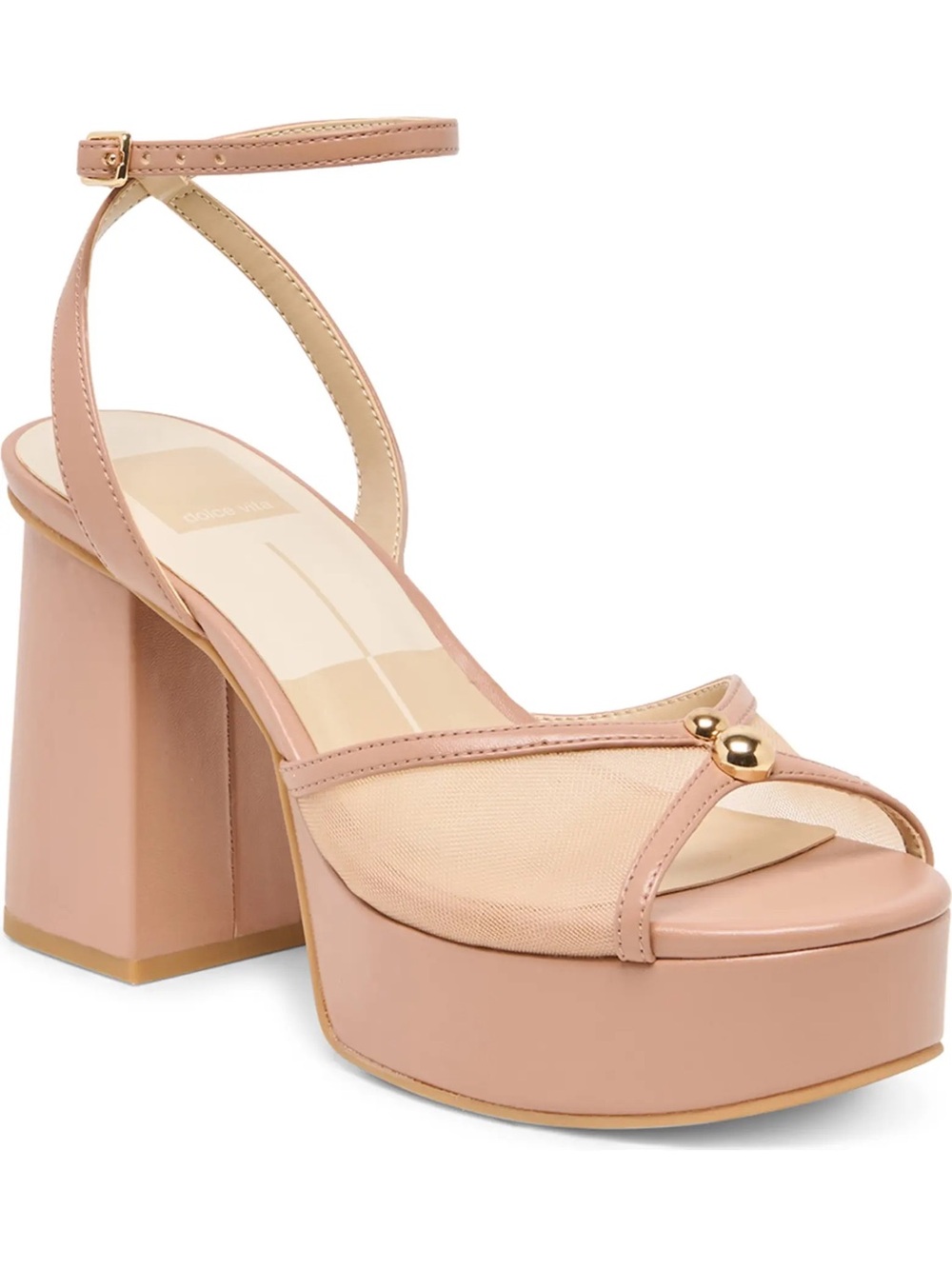 Dolce Vita Betsy Sandal whiskey mesh PlatformBlock Heel Sandals NEW 9.5